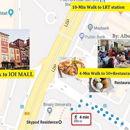 Puchong Skypod Residence, 1-5 Pax Cozy Unit, Walking Distance To Ioi Mall, 10Min Drive To Sunway Экстерьер фото